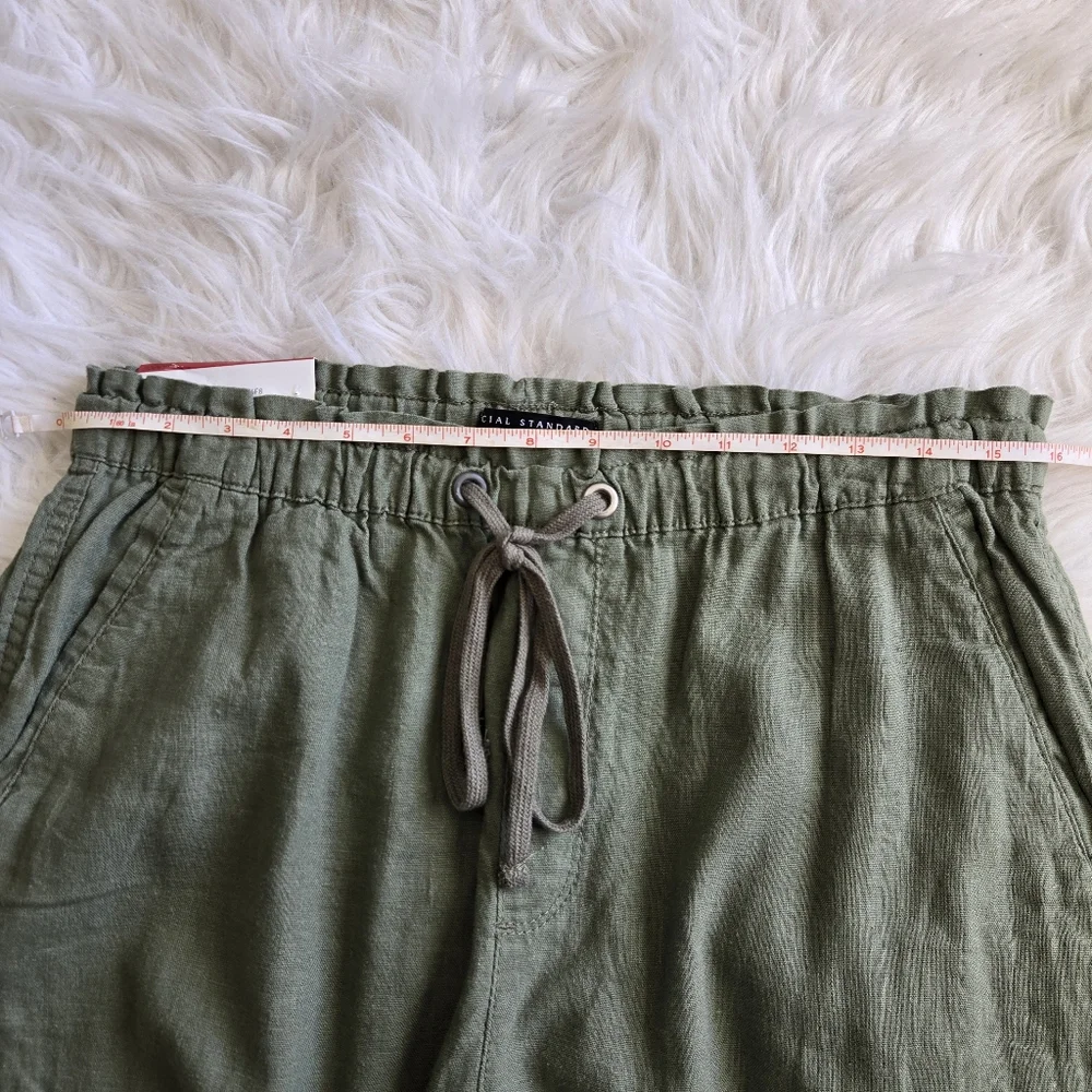 SOCIAL STANDARD by Sanctuary Linen  Solstice Pull On Jogger Pant Lichen Green XL - Picture 9 of 14